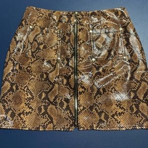 Boohoo snake skirt